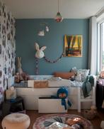 Bed bank Bopita met drie laden wit, Ophalen, 85 tot 100 cm, Gebruikt, Lattenbodem