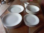 Vintage servies van Boch aardewerk., Ophalen, Gebruikt, Verzilverd, Bord of Schaal