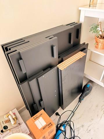 Façades de cuisine IKEA – Ensemble complet, noir, bon état beschikbaar voor biedingen