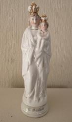 Gekroonde Maria met Kind in porselein, Antiek en Kunst, Antiek | Religieuze voorwerpen, Ophalen of Verzenden