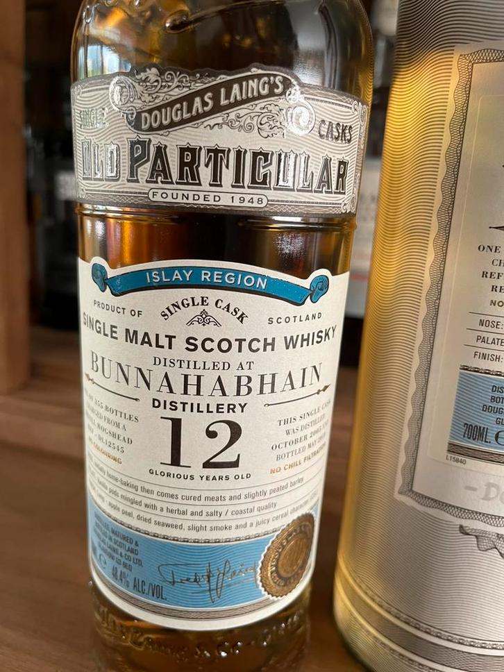 Bunnahabhain 12 Years Old DL, Verzamelen, Wijnen, Nieuw, Vol, Ophalen of Verzenden