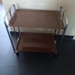 Opvouwbare serveerwagen/trolley jaren '70, Ophalen of Verzenden, Zo goed als nieuw