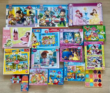 Diverse kleuter/peuter puzzels beschikbaar voor biedingen