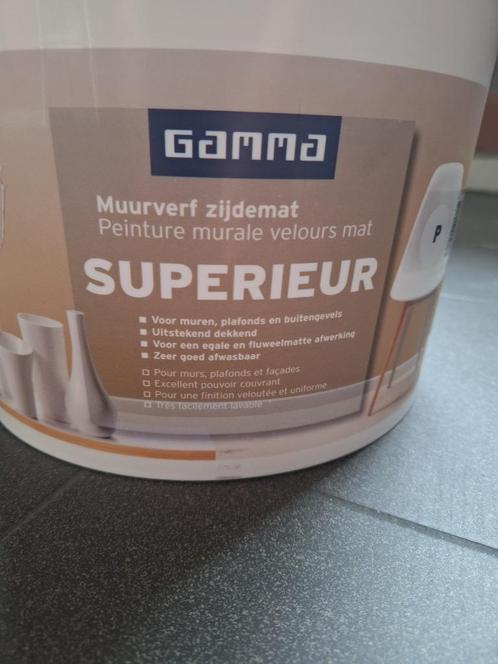 Muurverf zijdemat superieur 10L grijs/wit: nieuw, Bricolage & Construction, Peinture, Vernis & Laque, Neuf, Peinture, 10 à 15 litres