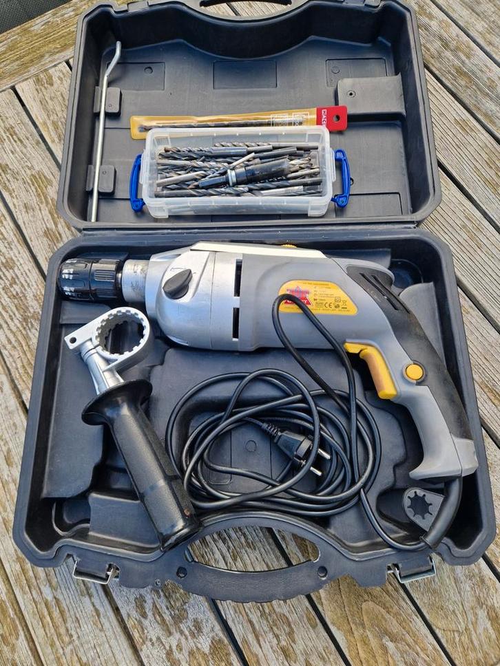 TopCraft 1050W boor/klopboormachine + koffer + boren, Doe-het-zelf en Bouw, Gereedschap | Boormachines, Ophalen