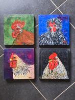 Schilderijtjes kip op puzzel, Ophalen