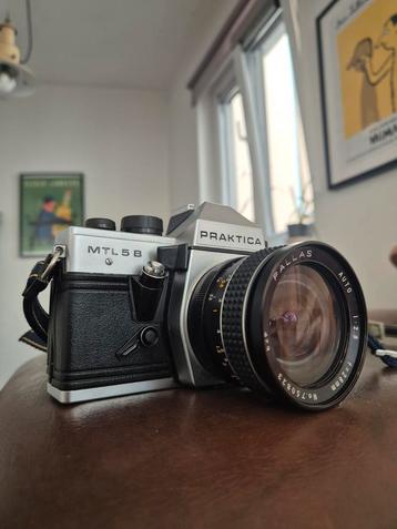 Praktica MTL5B met Pallas 28mm 2.8 (m42 mount)