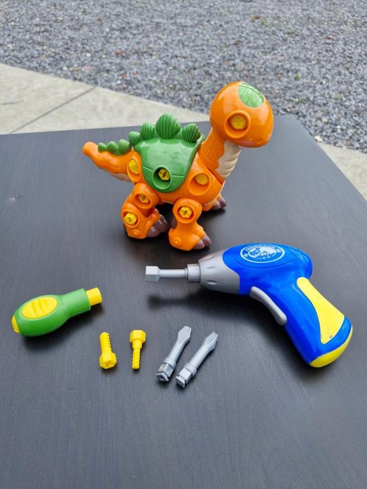 Create & Play Dino Met Schroevendraaier, Kinderen en Baby's, Speelgoed | Bouwstenen, Gebruikt, Ophalen of Verzenden