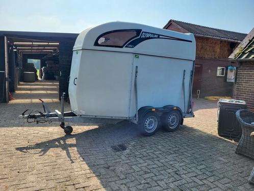 Nette degelijke 2 paards trailer Atec, Animaux & Accessoires, Chevaux & Poneys | Semi-remorques & Remorques, Comme neuf, Aluminium