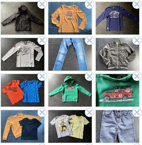 Knap lot jongenskledij, maat 140, incl 2 jassen en merken!, Kinderen en Baby's, Kinderkleding | Kinder-kledingpakketten, Zo goed als nieuw