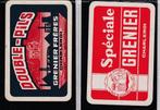 2 Speelkaarten met Réclame van BIER/Brouwerij  BELGIE, Verzamelen, Verzenden, Zo goed als nieuw, Speelkaart(en)