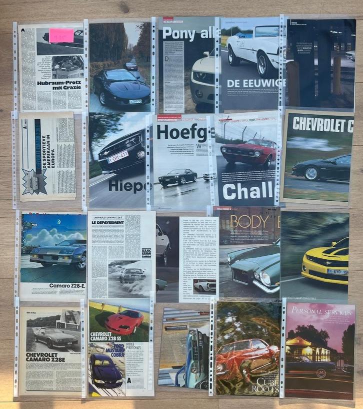 CHEVROLET CAMARO - ARTIKELS, Boeken, Auto's | Folders en Tijdschriften, Chevrolet, Ophalen of Verzenden