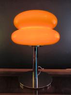 Lampe design rétro en verre orange champignon du milieu du s, Collections, Enlèvement ou Envoi