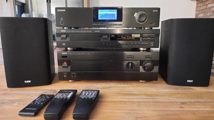 Yamaha hifi stereo met B&W luidsprekers, Audio, Tv en Foto, Stereoketens, Gebruikt, Cd-speler, Tuner of Radio, Speakers, Overige merken
