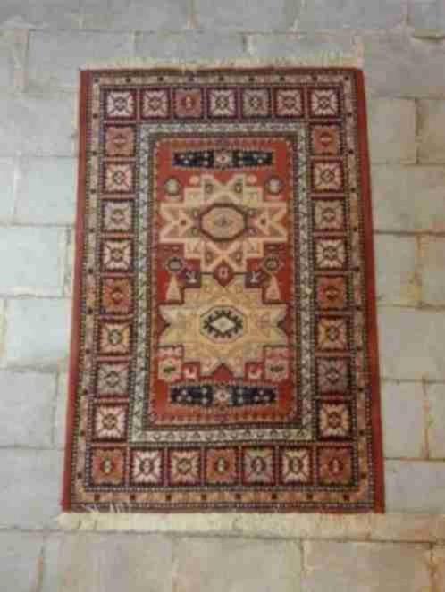 Vintage boho Perzisch tapijtje roestbruin 92/61, Antiek en Kunst, Antiek | Tapijten, Tafelkleden en Textiel, Ophalen of Verzenden
