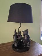 Tafellamp J-line horen,zien en zwijgen, katten, Ophalen of Verzenden, Zo goed als nieuw, Minder dan 50 cm