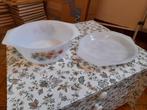 Plat four Vintage en verre de lait Arcopal France, bon état, Ophalen