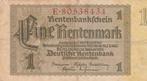 Eine Rentenmark Berlin januari 1937, Ophalen of Verzenden, Bankbiljetten