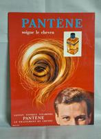Enseigne publicitaire vintage 1960 Lotion capillaire Pantène, Utilisé, Enlèvement ou Envoi, Panneau publicitaire