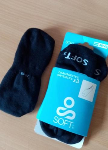 Soft : 6 paar nieuw zwart sneakersokken lage sokken 39 / 42 beschikbaar voor biedingen