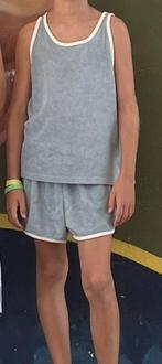 Top et short en éponge bleu/turquoise Zara taille 152, Garçon, Enlèvement ou Envoi, Ensemble, Comme neuf