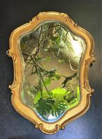 Magnifique ancien miroir doré biseauté 65cm, Antiek en Kunst, Antiek | Spiegels, Ophalen of Verzenden