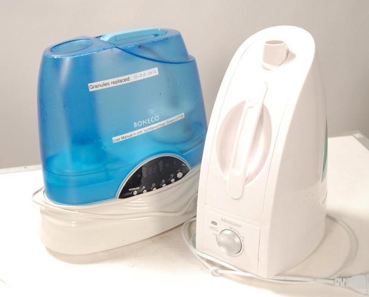 2 st Luchtbevochtigers, apart of samen, beide in nieuwstaat, Electroménager, Équipement de traitement de l'air, Comme neuf, Humidificateur