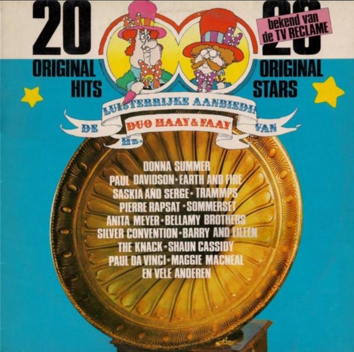 vinyl: 20 Original Hits / 20 Original Stars - als nieuw, Cd's en Dvd's, Vinyl | Verzamelalbums, Zo goed als nieuw, Pop, 12 inch