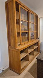 Vitrinekast, Huis en Inrichting, Kasten | Kleerkasten, Ophalen, Gebruikt, 200 cm of meer, Teakhout