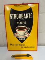 Stroobants koffie diest blik bord 1957, Verzamelen, Ophalen of Verzenden, Zo goed als nieuw