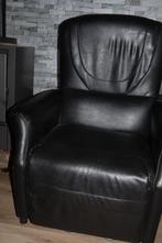 elektrische Kunstlederen relaxfauteuil 1 persoon goede staat, Ophalen, Kunststof, Eenpersoons, Minder dan 75 cm