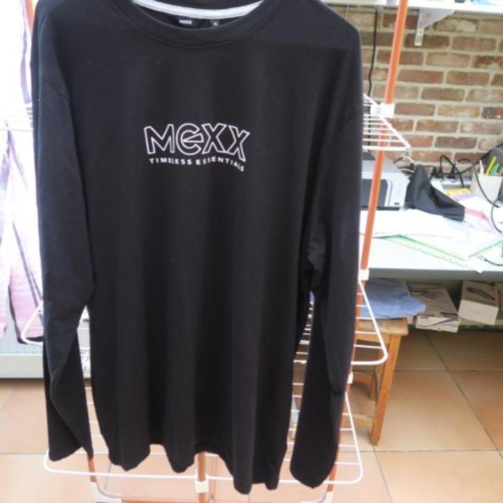 T-shirt nieuw zwart print tekst Mexx mt XL, Kleding | Dames, T-shirts, Nieuw, Maat 46/48 (XL) of groter, Zwart, Lange mouw, Ophalen of Verzenden