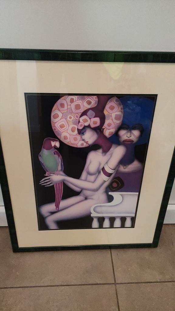 2x Jef Van Tuerenhout, Antiek en Kunst, Kunst | Litho's en Zeefdrukken, Ophalen of Verzenden