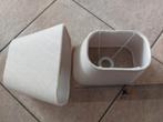 2 kleine lampenkappen beige, Ophalen of Verzenden, Zo goed als nieuw, Beige