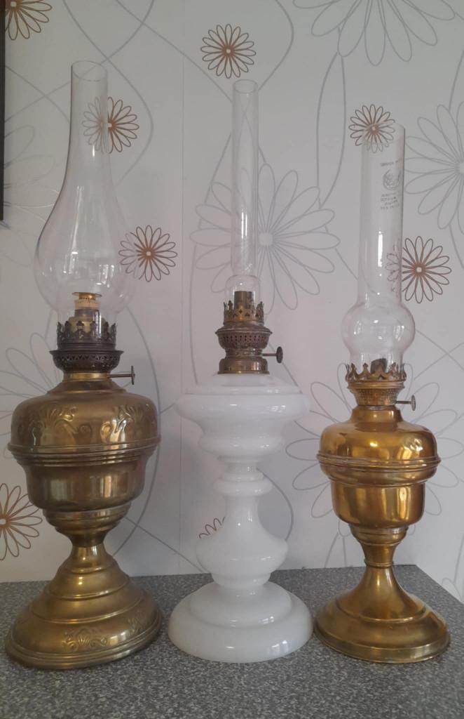 3 Petroleumlampen, Antiek en Kunst, Antiek | Verlichting, Ophalen of Verzenden