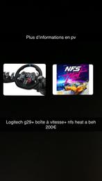 Logitech g29 avec boîte à vitesse et nfs heat, Consoles de jeu & Jeux vidéo, Consoles de jeu | Accessoires Autre, Comme neuf