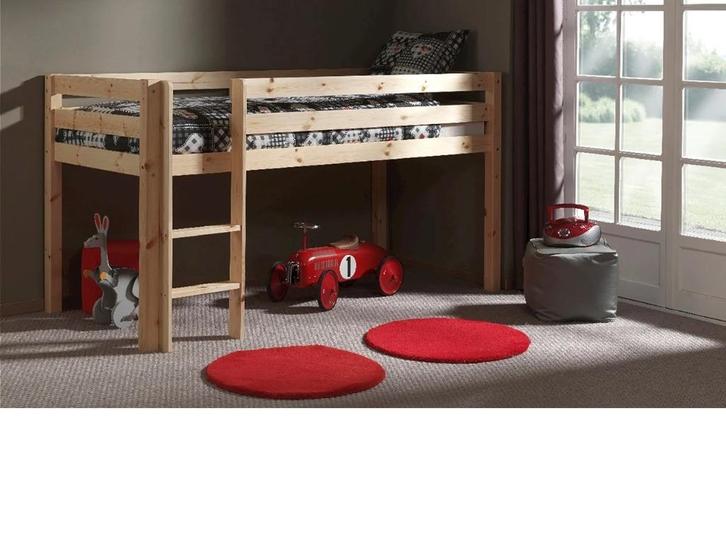 Halfhoogslaper Flexa met accessoires, Huis en Inrichting, Slaapkamer | Bedden, Gebruikt, Eenpersoons, 90 cm, 200 cm, Hout, Overige kleuren