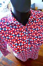 stijlvol rood/blauw/wit T-shirt-blouse, Vêtements | Femmes, Blouses & Tuniques, Comme neuf, Taille 38/40 (M), Vintage, Rouge