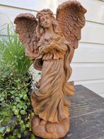 engel met duif , gietijzer tuinbeeld, Tuin en Terras, Ophalen of Verzenden, Nieuw