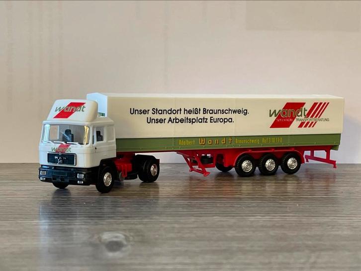 Herpa MAN F90 WANDT 1:87, Hobby en Vrije tijd, Modelauto's | 1:87, Zo goed als nieuw, Herpa, Ophalen of Verzenden