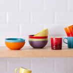 Lot de 6 bols Le Creuset Arc-en-ciel – Neufs, jamais ouverts, Ophalen, Keramiek, Nieuw, Effen