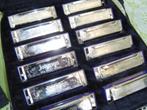12 nieuwe Mondharmonica,s, Muziek en Instrumenten, Blaasinstrumenten | Mondharmonica's, Ophalen, Nieuw, C-mondharmonica, Met koffer of doosje