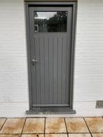 Deur in meranti, Ophalen, 80 tot 100 cm, Garagedeur, Zo goed als nieuw