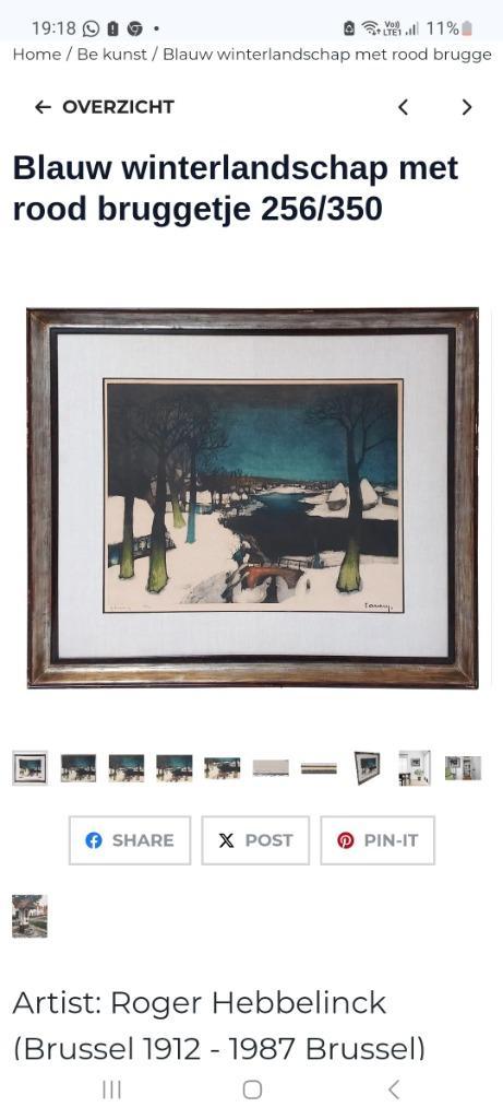 Litho werk Saverys, Huis en Inrichting, Woonaccessoires | Schilderijen, Tekeningen en Foto's, Zo goed als nieuw, Schilderij, Ophalen