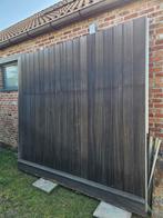 Padouk houten garagepoort met motor en 2 afstandsbedieningen, Ophalen, Zo goed als nieuw