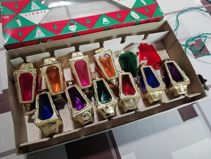 Oude kerstverlichting ONDERDELEN, Diversen, Kerst, Gebruikt, Ophalen of Verzenden