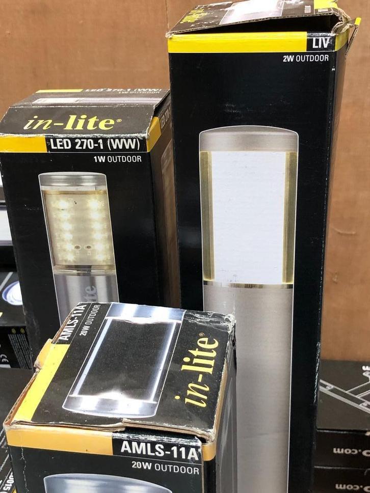 In-Lite buitenverlichting, Tuin en Terras, Buitenverlichting, Nieuw, Vloerlamp, Inox, Led, Ophalen