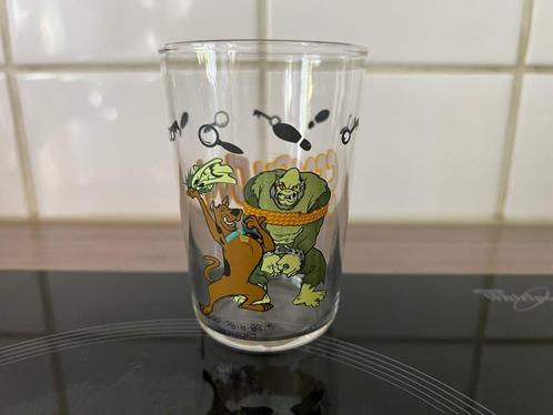 Verre à moutarde Scooby-Doo - Amora, Verzamelen, Glas en Drinkglazen, Gebruikt, Waterglas, Ophalen of Verzenden