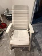 Tuinstoelen verstelbaar kunststof wit, Ophalen, Zo goed als nieuw, Kunststof, Verstelbaar