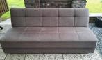 Grijze stoffen clic-clac slaapbank met opbergruimte, Ophalen, Zo goed als nieuw, Stof